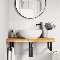 vidaXL Wastafelblad met olieafwerking 80x40x4 cm massief acaciahout
