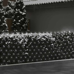 vidaXL Kerstnetverlichting 204 LED's binnen en buiten 3x2 m koudwit