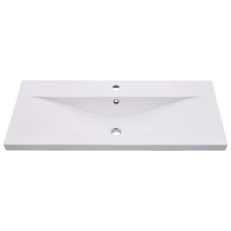 vidaXL Inbouwwastafel 91x39,5x18,5 cm keramiek wit