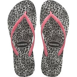 Havaianas Slim Leopard - maat 37-38 - Dames Slippers - Black