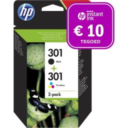 HP 301 - Inktcartridge kleur & zwart + Instant Ink tegoed