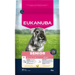2x3kg Eukanuba Premium Nutrition Senior Kleine Fok Kip Hondenvoer droog