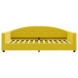 vidaXL Slaapbank 100x200 cm fluweel geel