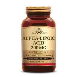 Solgar Alpha Lipoic Acid (Liponzuur) 200 mg Capsules