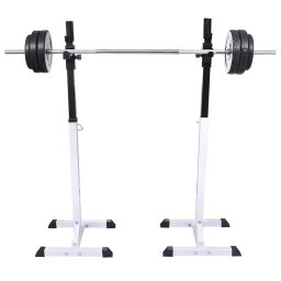 vidaXL Halter-/squatrek met halterset 30,5 kg
