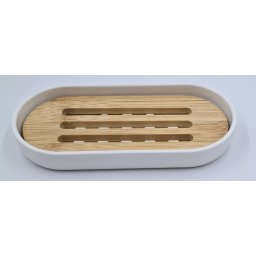 Skoon Bamboe Bar Houder Wit L