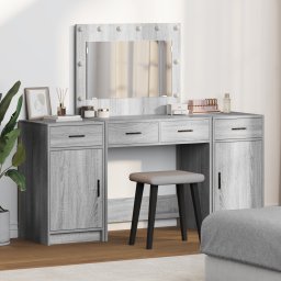 vidaXL Plafondtafel 3 st Grijs 78,5 x 41 x 135 cm Bewerkt hout