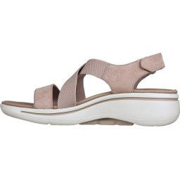 Skechers - Maat 39 - Go Walk Arch Fit Sandal - Tre Dames Sandalen - Taupe