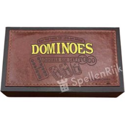 Domino Dubbel 6 – Extra Dikke 12 mm Stenen in Luxe PU Box