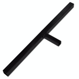 vidaXL Grondboor met handvat en schroefkop 180 mm (zwart)