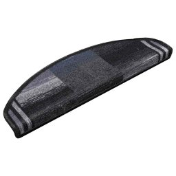 vidaXL Trapmatten zelfklevend 15 st 65x21x4 cm zwart en grijs