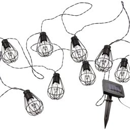 Solar lichtslinger freya met 10 warm witte led lampen