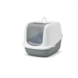 SAVIC KATTENBAK NESTOR JUMBO KOUDGRIJS / WIT 66,5X48,5X46,5 CM