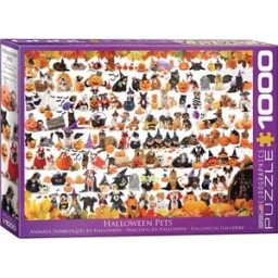 Halloween Puppies and Kittens Puzzel (1000 stukjes)