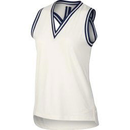 Nike Polo Sl Kt Burnout Top Dames - Sail/Sail - Maat XL