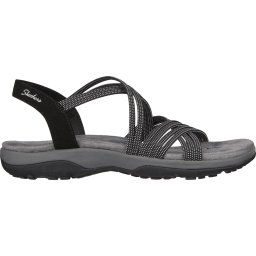 Skechers Reggae Slim - maat 36 - Turn It Up - Dames Sandalen - Zwart