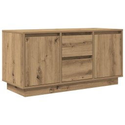 vidaXL Tv-meubel met LED-verlichting 100x41x50 cm artisanaal eiken