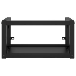 vidaXL Wastafelframe wandgemonteerd 59x38x31 cm ijzer zwart