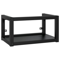 vidaXL Wastafelframe met inbouwwastafel ijzer zwart