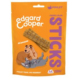 3 x 75 g Edgard & Cooper Dog Strips Kip hondensnacks