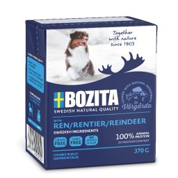 Bozita Hapjes in Gelei 12 x 370 g Hondenvoer - Rendier