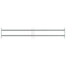 vidaXL Raamroosters 1000-1500 mm Gegalvaniseerd staal Zilverkleurig