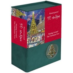 Kerstpuzzel Hout - Skating Around the Christmas Tree (50 stukjes)