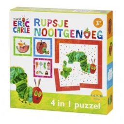 Rupsje Nooitgenoeg Puzzel (4, 6, 9 en 16 stukjes)