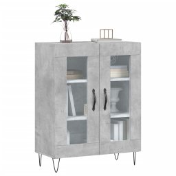 vidaXL Dressoir 69,5x34x90 cm bewerkt hout betongrijs