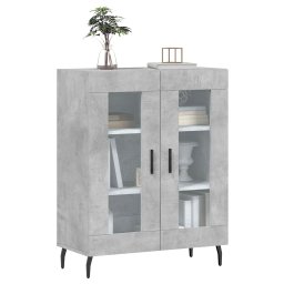vidaXL Dressoir 69,5x34x90 cm bewerkt hout betongrijs