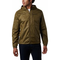 Columbia - Maat XXL Sportjas Flash Forward Windbreaker Print Heren - New Olive Techn