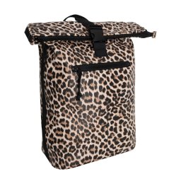 New Rebels Mart New York Leopard / Luipaard 21L Rugtas Rolltop Waterafstotend Laptop 15.6"