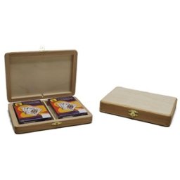 Speelkaartenkist + 2 decks pokerkaarten