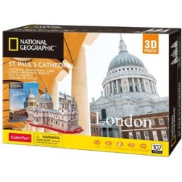 3D Puzzel - National Geographic St. Paul's Cathedral (107 stukjes)