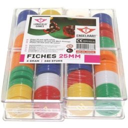 Roulette fiches 25mm (240 stuks)