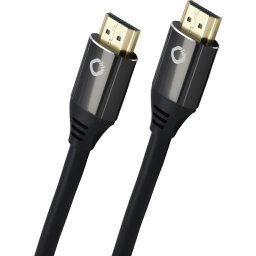 Oehlbach HDMI gecertificeerd 2.1 - [1x HDMI-stekker - 1x HDMI-stekker] 0.75 meter zwart