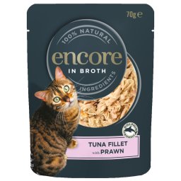 Encore Cat Zakjes - Tonijn met Garnalen 16 x 70 g