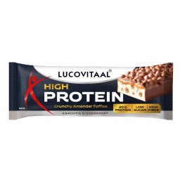 Lucovitaal Protein High Reep -Crunchy Amandel Toffee