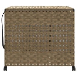 vidaXL Wasmand op wielen 66x35x60 cm rattan