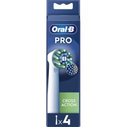 Oral-B Pro Cross Action White Opzetborstels