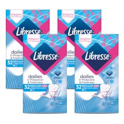 Libresse Dailies V-Protection Regular Deo Fresh Inlegkruisjes Multiverpakking