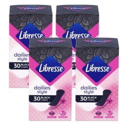 Libresse Dailies Style Inlegkruisjes Zwart Multiverpakking