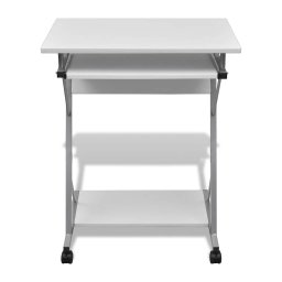 vidaXL Studenten computerbureau 60 x 40 x 74 cm (wit)