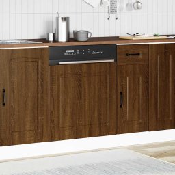 vidaXL Vaatwaspaneel Kalmar 60x1,5x57 cm bewerkt hout bruin eikenkleur