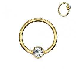 Piercing ball closure ring 1.2x10 - goud