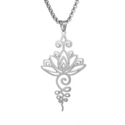 Ketting Lotusbloem Unalome Symbool