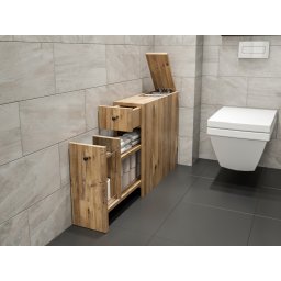 Toiletkast CARENCE 2 lades eik