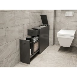 Toiletkast CARENCE 2 lades antraciet