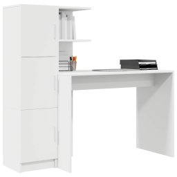 vidaXL Bureau Wit 133.5 x 50 x 124 cm 2 st