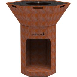 Barbecook Nestor Original - Houtbarbecue - Corten staal - 92x92x101cm